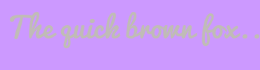 Image with Font Color C0BCB6 and Background Color CC99FF